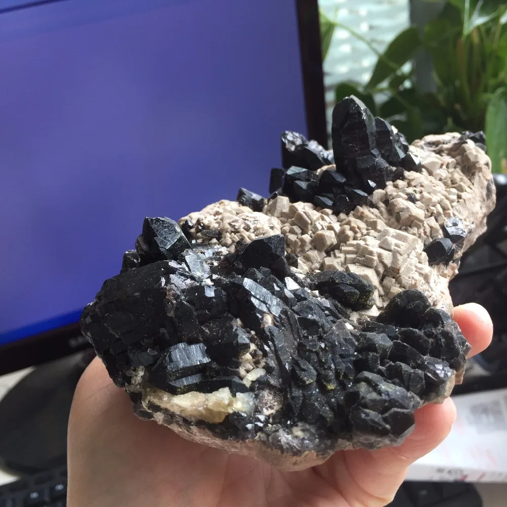 Buy 939g Natural Black Quartz Crystal Cluster Specimen