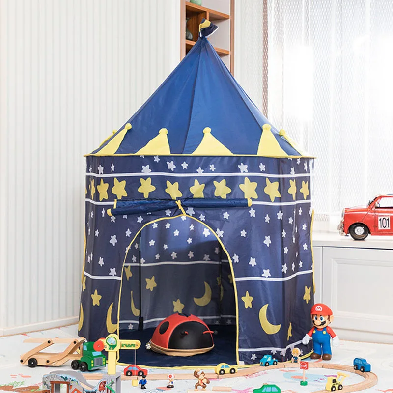 Складной детский игровой шатер всплывал Принцесса Принц Игровая палатка Девочка Мальчики палатка для игр Игрушки для детей в помещении/на открытом воздухе - Цвет: 7