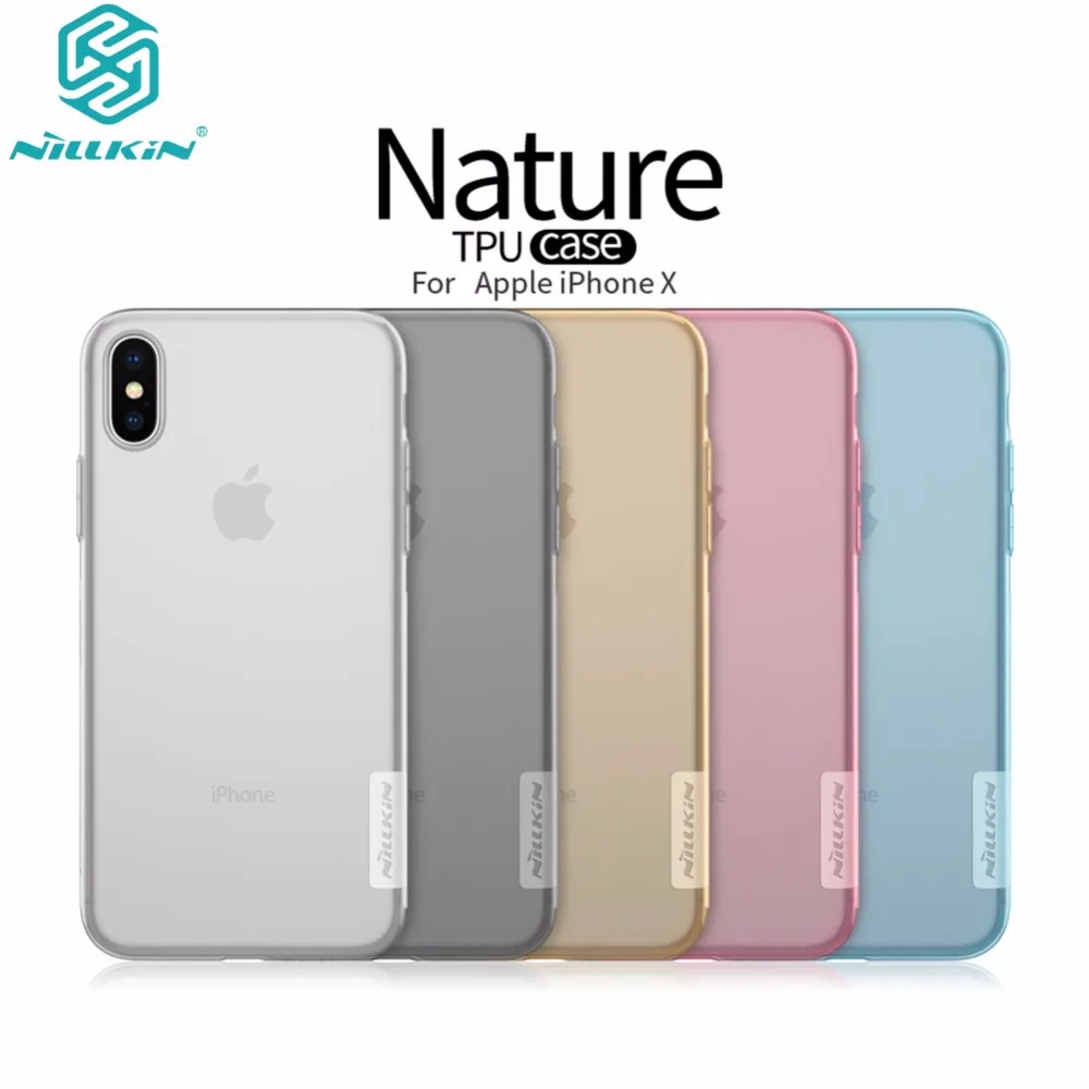 

NILLKIN Nature TPU Case For iPhone X Ultra Thin Soft Gel Transparent Case For iPhone X Crystal Clear Silicon Cover Phone Cases