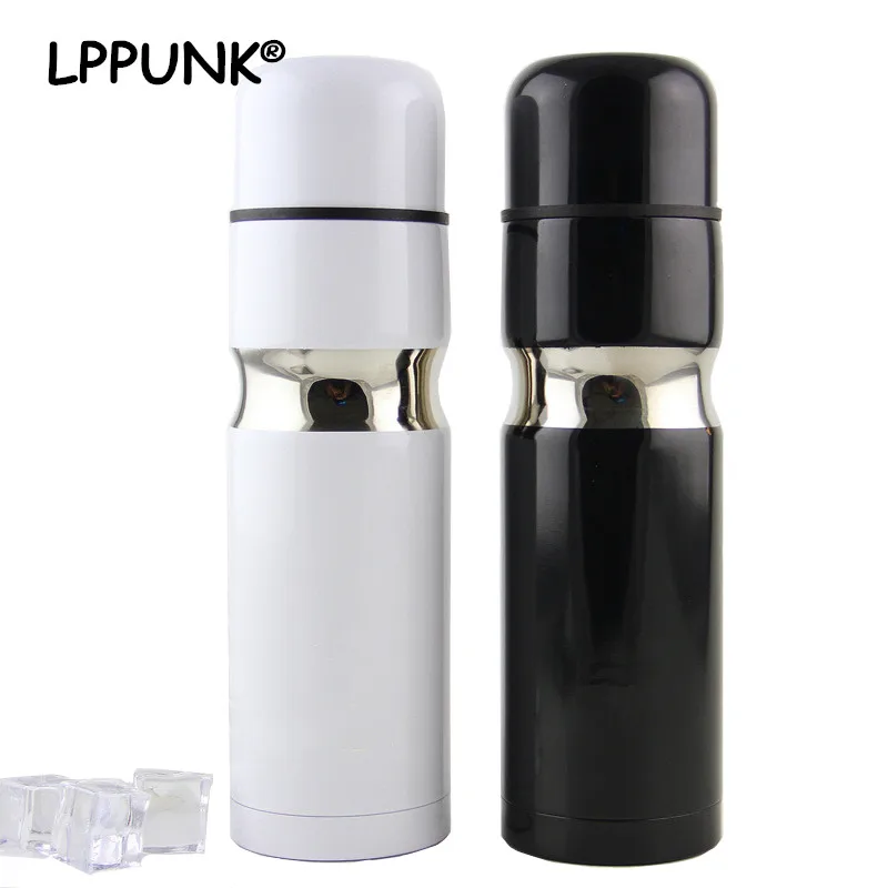 

2018 500ml Insulated Concave waist Vacuum Cup Stainless Steel Bullet business Thermos Flasks Water Bottle Travel Vacuum Mugs