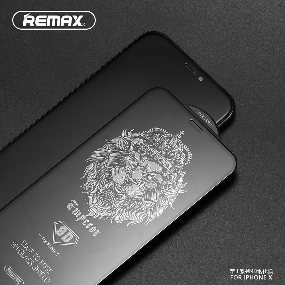 

REMAX 9D Full Cover Tempered Glass Screen Protector for iPhone XS XR XS MAX Curved Surface Film