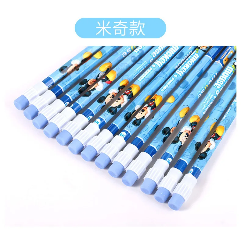 30 шт. Детские Мультяшные карандаши с ластиком Disney Frozen Elsa Mickey Sofia HB экологически