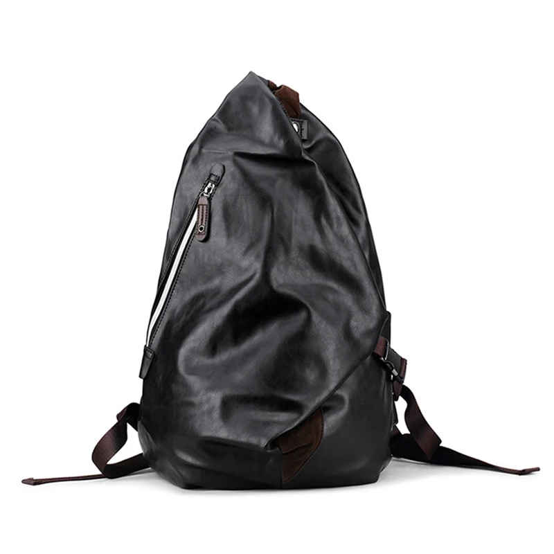 

Senkey style Men Backpack Fashion PU Leather Men's Shoulder Bags Men Business Casual Male School Boys Vintage Laptop Backpack