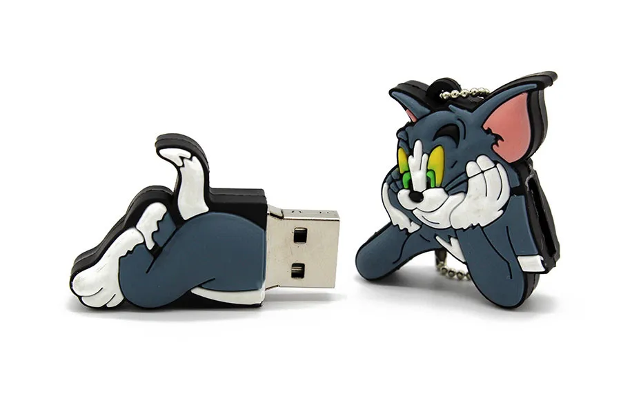 Usb флеш-накопитель KING SARAS с мультяшным котом и мышью om Jerry style usb 2,0 4 ГБ 8 ГБ 16 ГБ 32 ГБ 64 ГБ флешка, подарок U диск