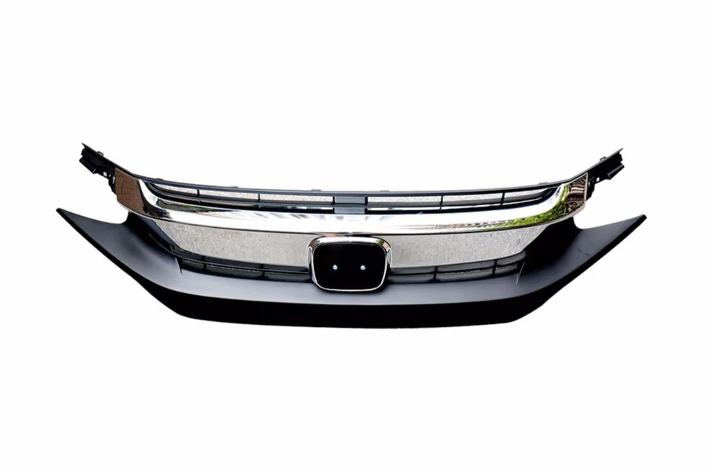 1 шт. Хромированная передняя решетка бампера накладка на капот Гриль для Honda Civic
