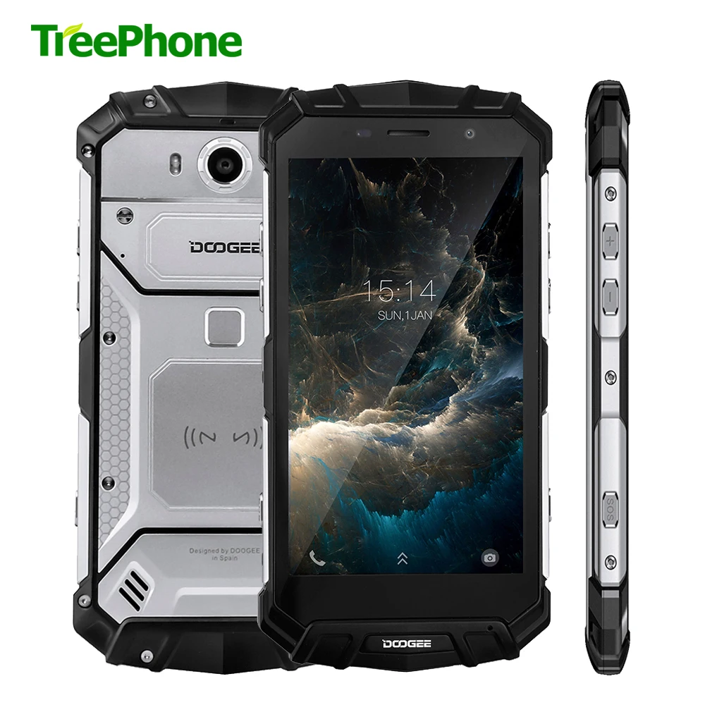 DOOGEE S60 водонепроницаемый смартфон с IP68 Беспроводной и Быстрая зарядка 21.0MP Камера