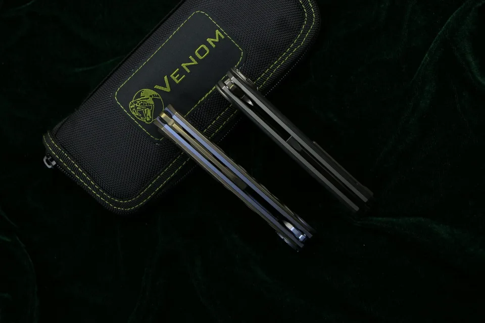 VENOM гарпун M390 стальной титановый CF Флиппер складной нож для кемпинга охоты выживания карманные кухонные ножи для фруктов инструмент для повседневного использования