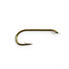 100 шт.#12 Крючок для завязывания мушек, бронзовые изогнутые глаза, Колючая Высокоуглеродистая Сталь, рыболовный крючок для форели