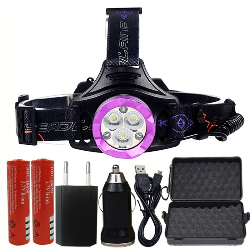 

Litwod Z307307 9000LM 3pcs XML L2+3*COB Led Headlamp Headlight Head Lamp Camping Flashlight Torch charger battery with gift box