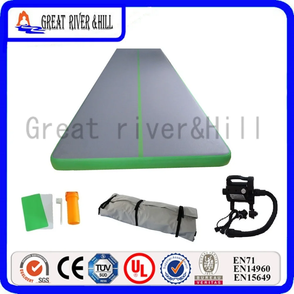cheap inflatable air track for gym inflatable tumbling mat air block