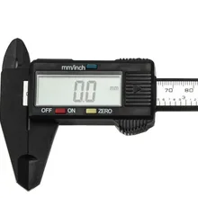 150 мм 6 дюймов ЖК-дисплей цифровых электронных углеродного волокна штангенциркуль, микрометр, измерительный инструмент Калибр линейный цифровой штангенциркули
