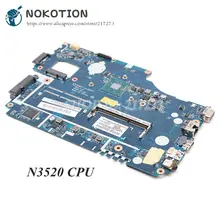 NOKOTION для acer aspire E1-510 E1-510-2500 Материнская плата ноутбука Z5WE3 LA-A621P NBC3911001 NB. C3911.001 N3520 cpu