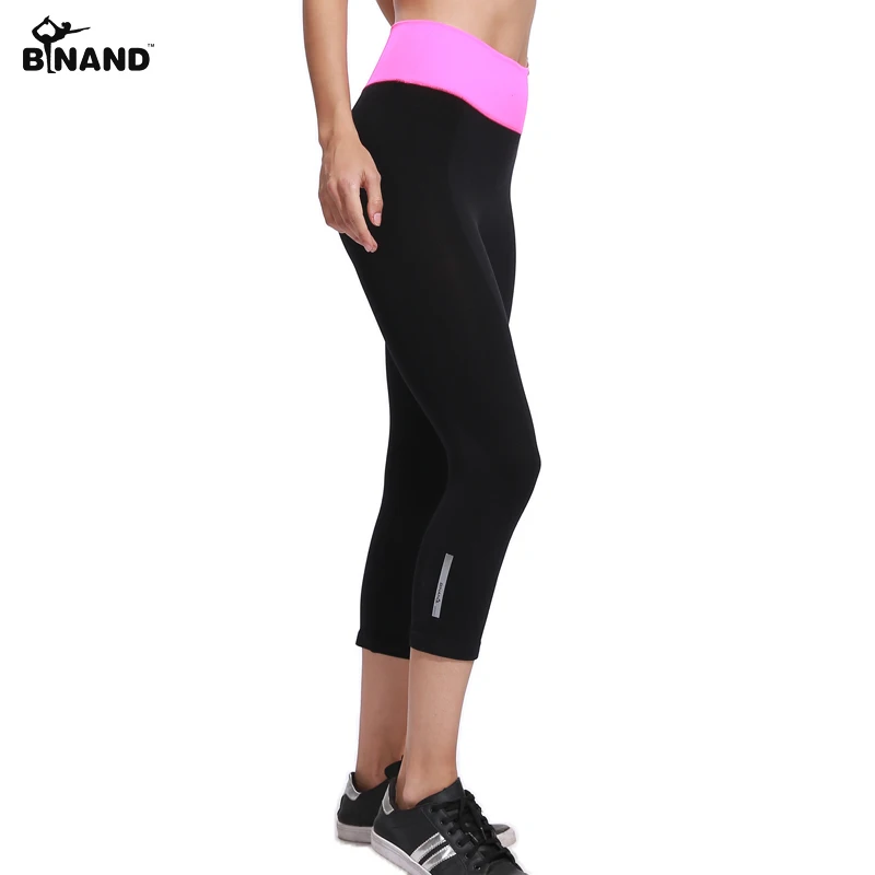 BINAND Women Elastic Yoga Sports Pants Running Exercise Tight Fitness Gym Quick Dry Training Pants Workout Breathable Capris BINAND Women Elastic Yoga Sports Pants Running Exercise Tight Fitness Gym Quick Dry Training Pants Workout Breathable Capris