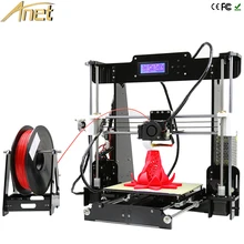 Дешево!!! высокая точность reprap prusa i3 diy 3d комплекты принтера большой размер печати с бесплатным 1 рулона нити 8 ГБ жк sd card