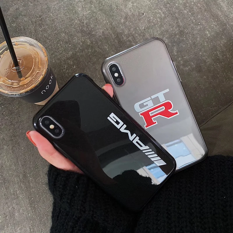 

Hot Limited Motorsport GTR soft silicon cover case for iphone 6 6S plus 7 7plus 8 8plus X XR XS Max AMG Luxury car phone couqe
