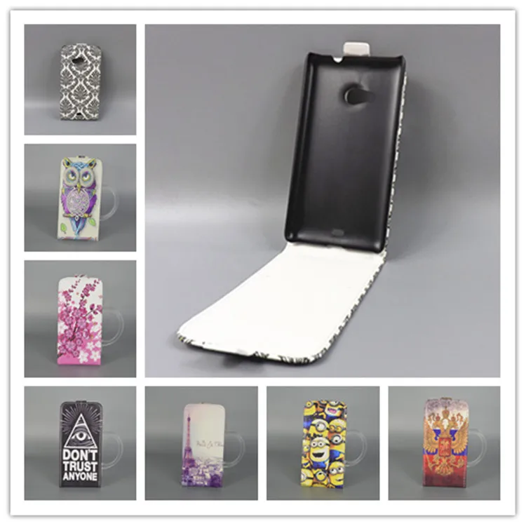 

For Microsoft Lumia 535 Hot Pattern Cute PrintingVertical Flip Cover Open Down/up Back Cover filp leather case