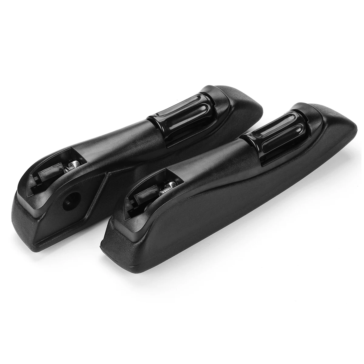 2Pcs Universal Car Adjustable Armrests Arm Seat Handle Engineering Seat Hand Rail Pair Comfortable Rest PU Foam Black for Truck