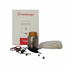 

Original Vape Gadget Vget RDA Tank 24MM 304 Stainless Steel Dual Coil Vget RDA Atomizer Vaporizer Fit Vape Box mod Mech Mod