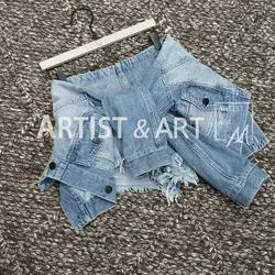 Svoryxiu 2019 сезон: весна-лето Модные Дизайнерские джинсовые шорты для женщин Имитация двойка повседневные джинсы