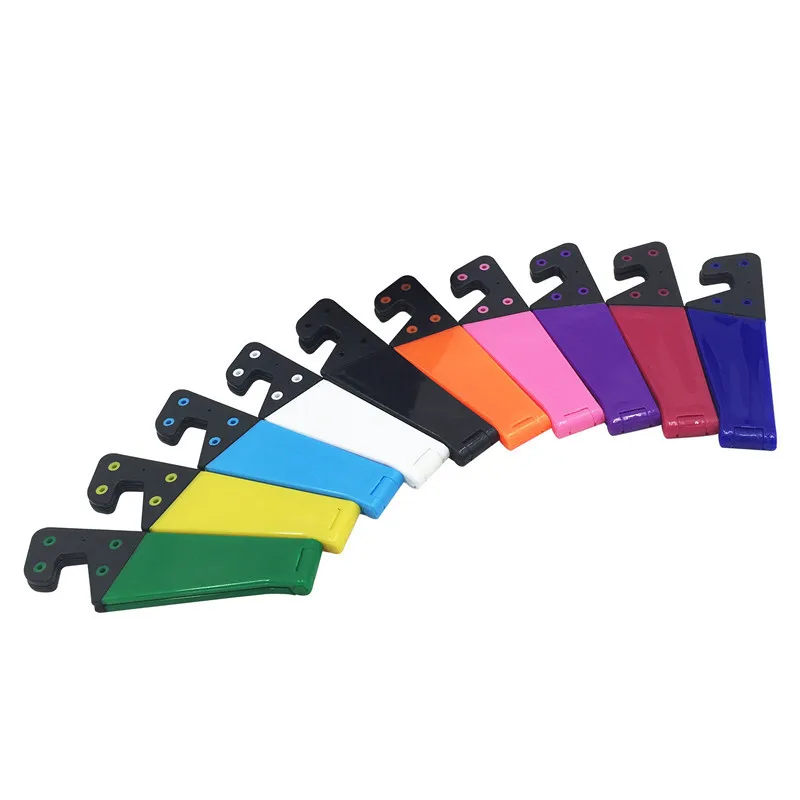 

Mobile phone holder desktop support plastic desktop stand candy color mini portable stand universal stand smart phone