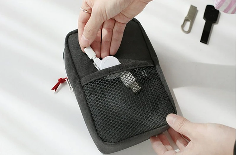 Новый Портативный дорожная сумка для хранения кабеля сумки линии передачи данных сумка-Органайзер многофункциональное зарядное