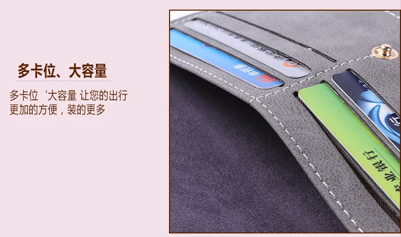 Матовый кожаный женский кошелек сумка на молнии винтажный Женский кошелек сумочка модный держатель для карт, карман для телефона длинный женский кошелек B333