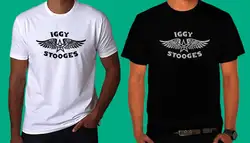 Новая футболка Игги Поп & THE stoogies WINGS черно-белая футболка с круглым вырезом Мужская низкая цена стимпанк Классическое качество высокое
