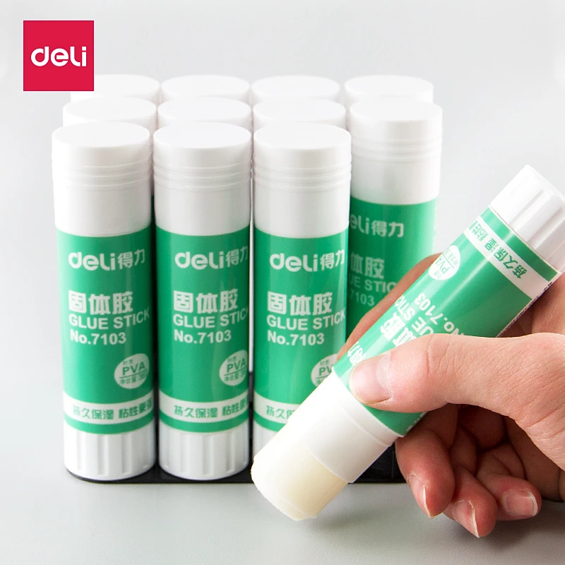 

36g Deli White Solid Glue Sticks Children DIY Paper Crafts Files Bonding Note Sticker Student Stationery School Office Supply