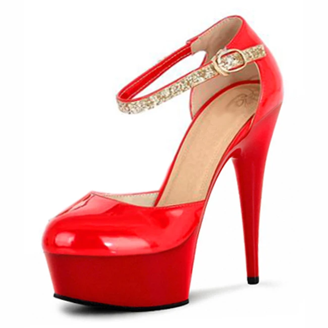 Model stage banquet single shoes, spring new high heels, 15cm pole dance performance, dancing shoes