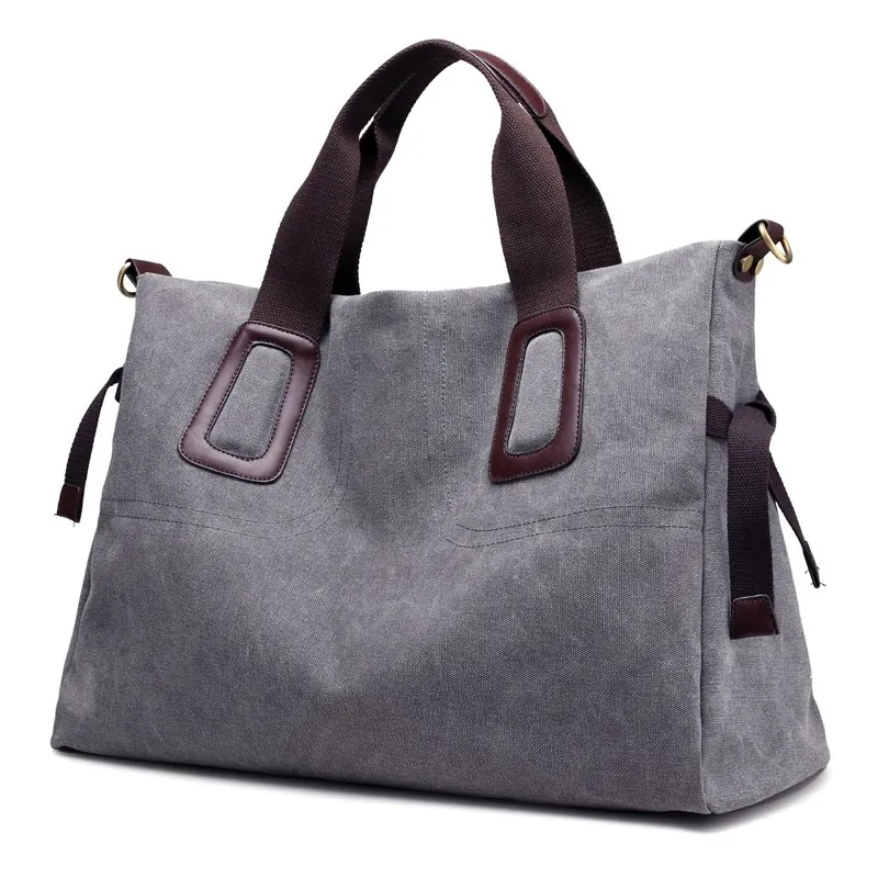 

Canvas Women Men Unisex Handbags Casual Large Capacity Female Male Cloth Shoulder Bag Vintage Crossbody Bags Travel Bag Dropship