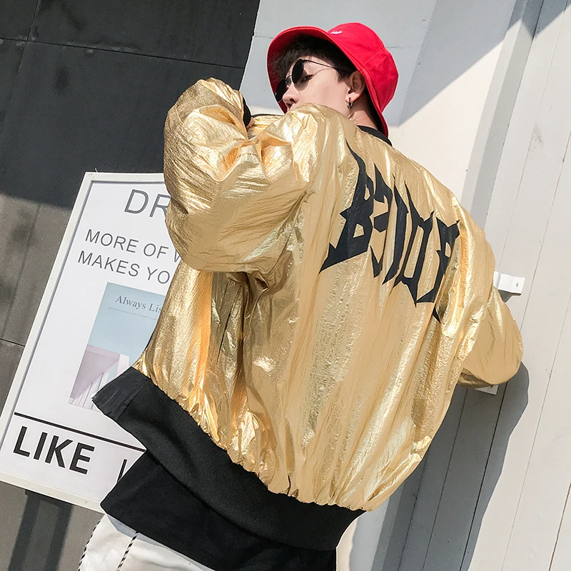 double sides zipper Jacket men fashion hip hop streetwear punk style jackets baseball reflective top coat plus size double sides zipper Jacket men fashion hip hop streetwear punk style jackets baseball reflective top coat plus size