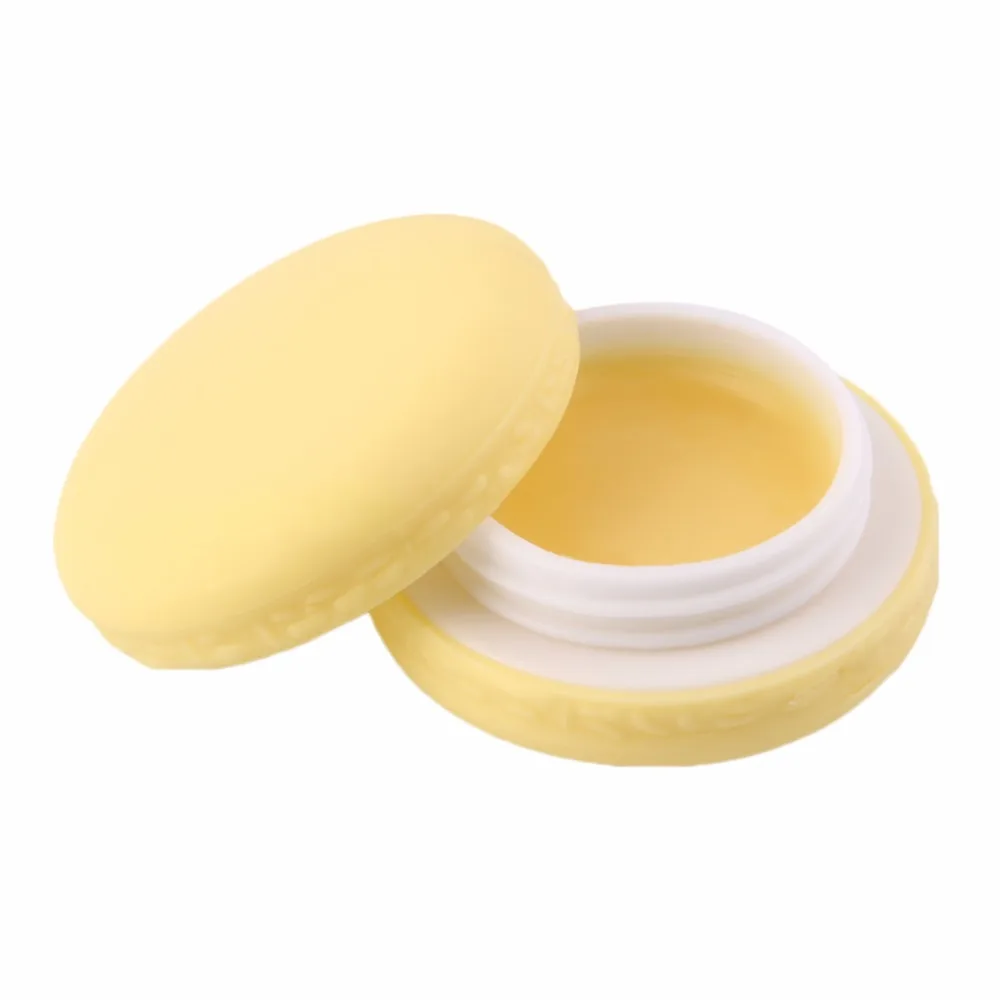 Macarons Lip Balm Round candy Natural Plant lip gloss Lipstick Fruit Embellish Lip Balm (6)