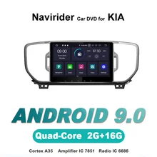 Navirider autoradio gps navigation android 9.0 car radio Player for KIA SPORTAGE 2016 2din bluetooth stereo auto accessories