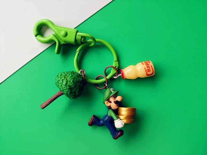 Мода мультфильм 3D девушка супер брелок для ключей Марио Diy гриб Шарм брелок для ключей автомобиля для женщин сумка Кулон Аксессуар