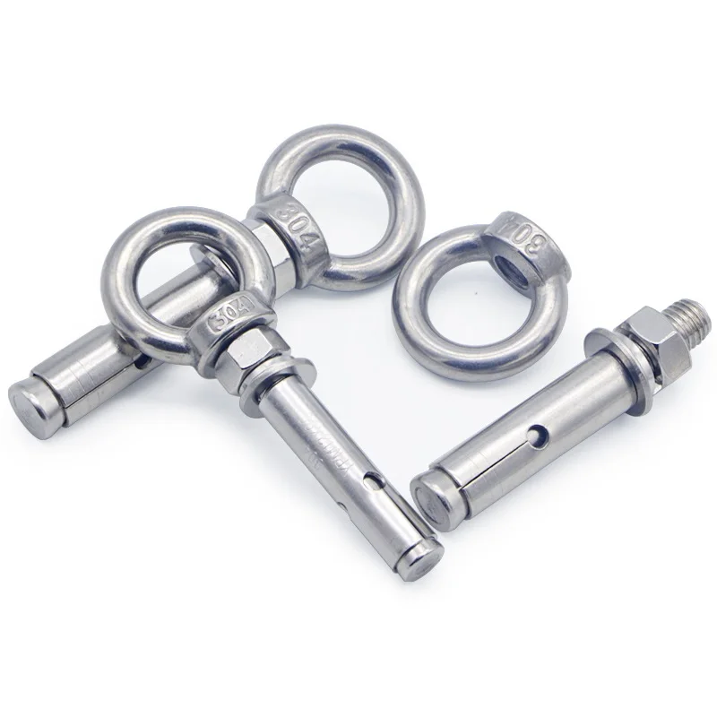 Color : Pack of 5 pieces, Length : M10 80mm Expansion Screw 304 Stainless Steel Sleeve Anchor Concrete Expansion Eye Bolt Installation Artifact Hook Long Universal Ring Expansion Screw Fixed Color : Pack of 5 pieces, Length : M10 80mm Expansion Screw 304 Stainless Steel Sleeve Anchor Concrete Expansion Eye Bolt Installation Artifact Hook Long Universal Ring Expansion Screw Fixed