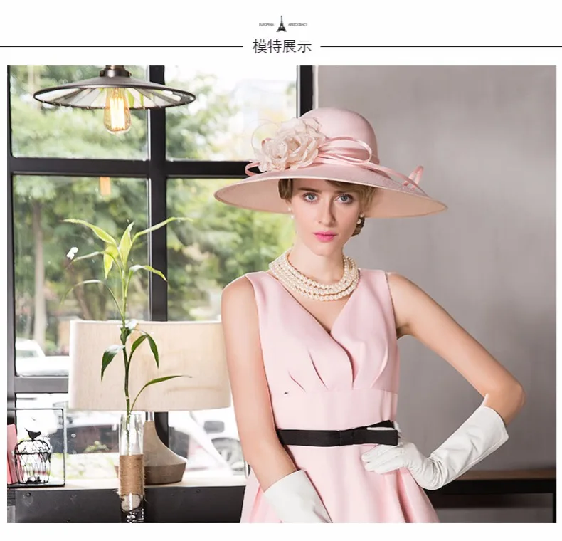 Lady New Fedoras Hat Female English 