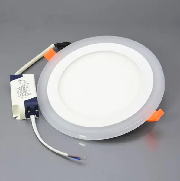 

LED Panel Downlight 6w 9w 16w Round/Square 3 Model LED Ceiling Recessed Panel Light AC85-265V Double Color LED Painel Lamp