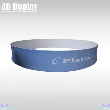 

Custom Size 15ft*2.5ft Easy Fabric Banner Circle Hanging Advertising Display Stand With Your Own Design Printing