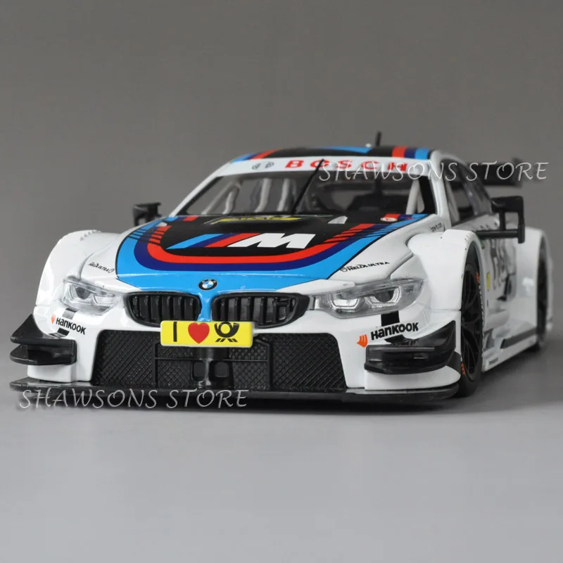 

1:24 Free Wheeling High Light Sport Racing Car Model Toy Diecast Metal Alloy M4 DTM Miniature Replica
