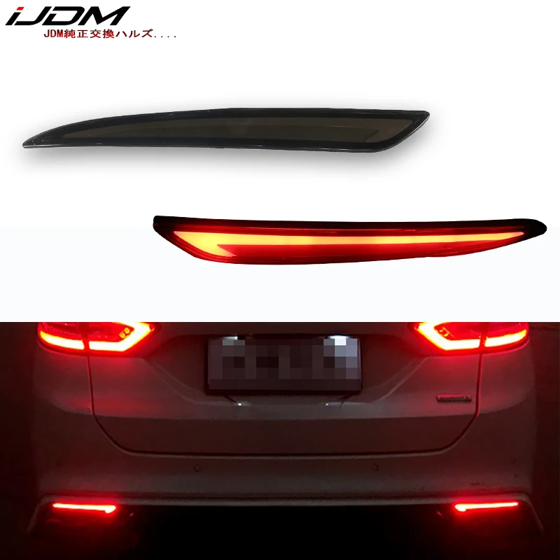 Skup JDM Fluid Style LED zderzak reflektor światła tylne dla 2013 up ford fusion Mondeo światła tylne i światła hamowania i włączony kierunkowskaz