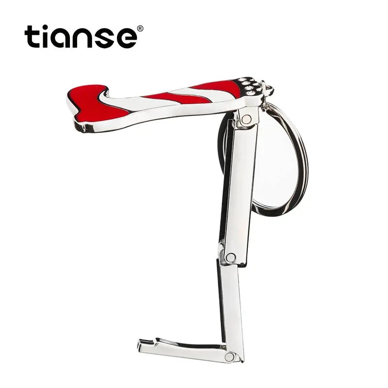 

Tianse Office Supplies Metal Material Stylish In Appearance Foldable Design Portable Purse Hook For Women Female Girl Gift