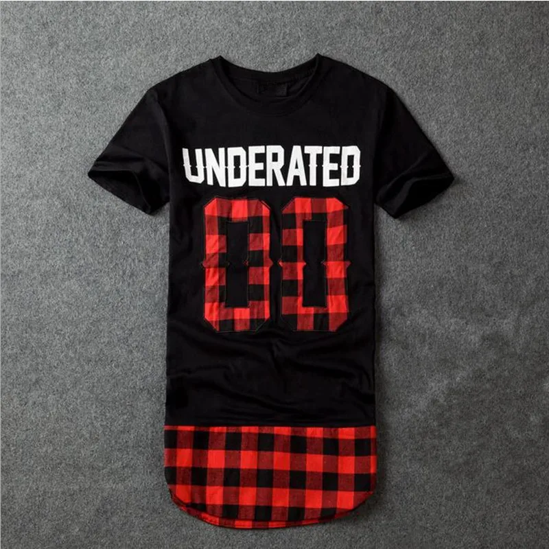

2018 European and American Bandana Men's Extended Tee Shirts Men Skateboard Element t-shirt Hip Hop tshirt Streetwear Clothing