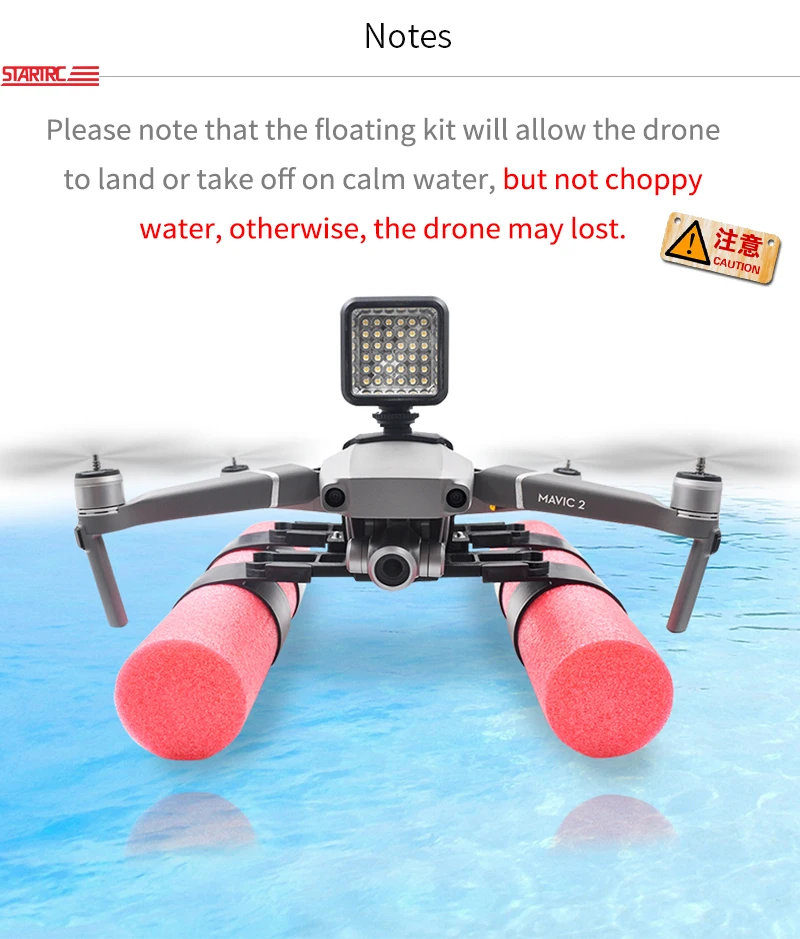 Посадка на воде части DJI Mavic 2 Pro Посадка занос поплавок комплект для DJI Mavic 2 Pro/зум Дрон