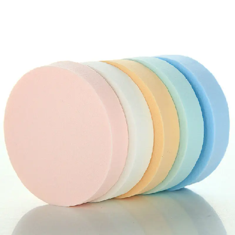 Color send randomly!!! 10 Pcs Soft Makeup Foundation Face Round Sponge