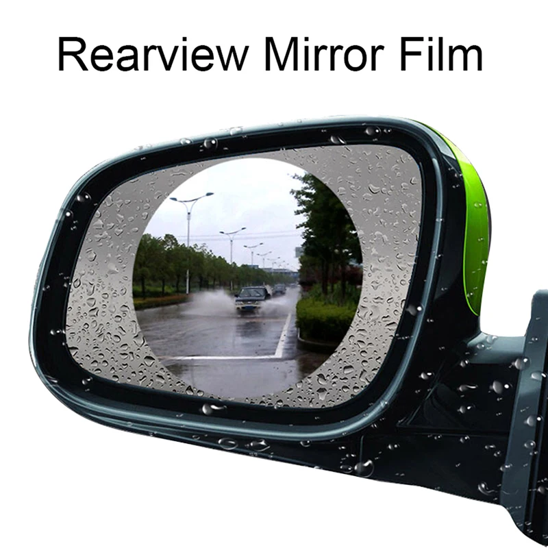 2 шт Защитная пленка дождь щит непромокаемая противотуманная пленка на зеркало заднего вида автомобиля Наклейка