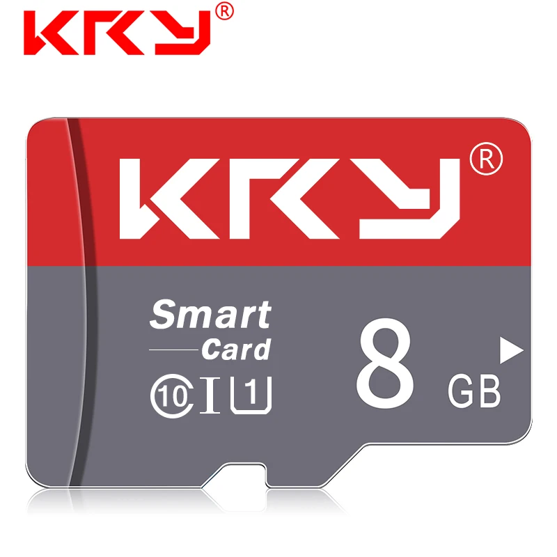 Карта памяти KRY, 32 ГБ, 16 ГБ, 8 ГБ, 128 ГБ, 64 ГБ, Microsd карта C10, Micro TF, SD карта, 8, 16, 32, 64, 128 ГБ, адаптер Cartao De Memoria Carte - Емкость: 8GB With Adapter