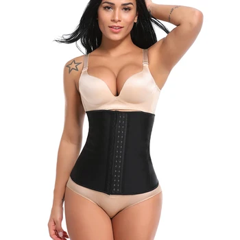 

Latex Rubber Steel Bones Women Waist Trainer Shaper Plus Size Waist Cinchers Slimming Weight Loss Shapewear Corset