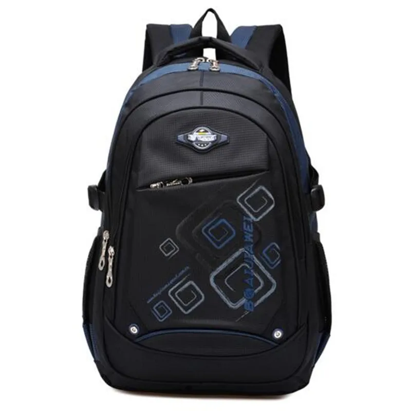 Boy boy waterproof and burden primary school PU leather school bag backpack Children' s travel