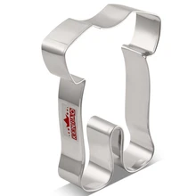 KENIAO Детская Пижама резак для печенья Детская Игрушка В ванную-8,8x12 см-печенье и форма для вырезания для детей-нержавеющая сталь