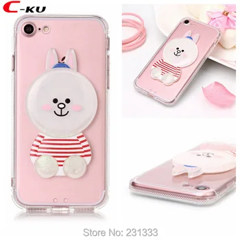 

C-ku 3D Cartoon Liquid Quicksand Diamond Glitter Case For Iphone X 8 I8 7 Plus I7 6 6S Unicorn Acrylic Soft TPU Cover Skin 50pcs